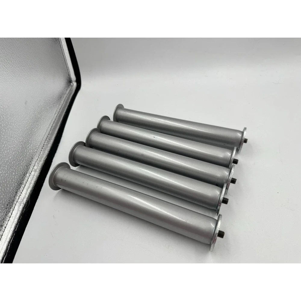 Set Of 5 Metal Furniture Support Legs Screw-In Preowned
